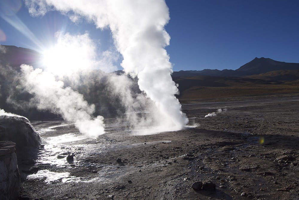 The geysers are a huge tourist attraction and see countless visitors year-round. In order to best see the geysers, we had to wake up at 4 a.m. and witness them in action during the morning hours before the sun rose. 