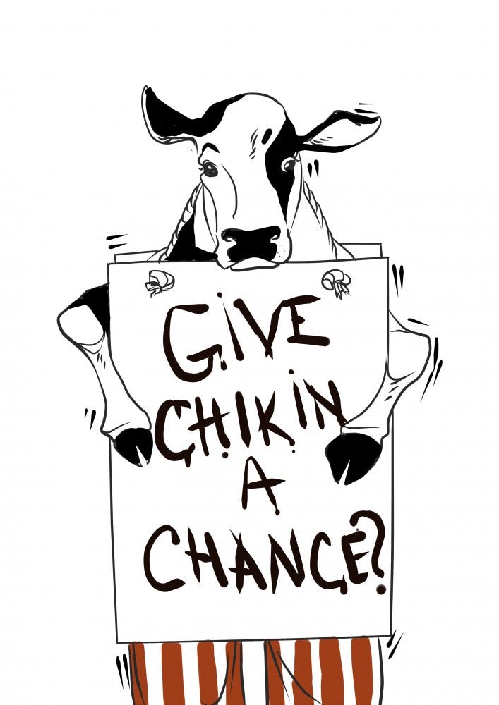 chick fil a cartoon