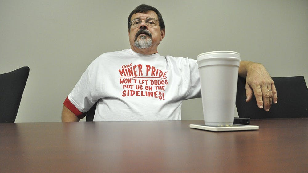 Jeff Sparks, statehouse candidate and Principal of Linton-Stockton Junior High, sips his morning coffee as he explains his daily duties at school. Sparks ran for the 2012 election as a rookie and lost by a little over 1,500 votes. This year he ran again against his former incumbent, Matt Ubelhor, and hoped to improve the standards for the public school systems in Indiana. 
