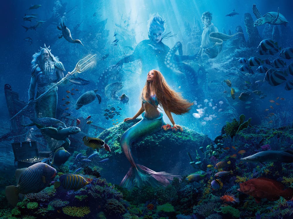 Halle Bailey is pictured as Ariel on promotional art for the new live action film &quot;The Little Mermaid.&quot; The movie premiered in cinemas May 26, 2023.