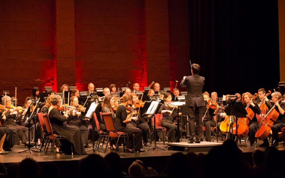 Alejandro Gómez-Guillén conducts the Bloomington Symphony Orchestra, which will perform a show called "Scene Change: Music of Latin America" this March. The show is aimed at showing the diversity within Latin American music.