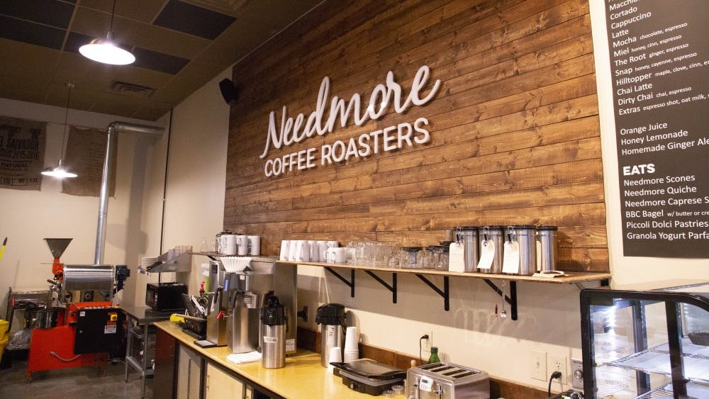 Needmore Coffee Roasters is located at 104 N. Pete Ellis Drive.