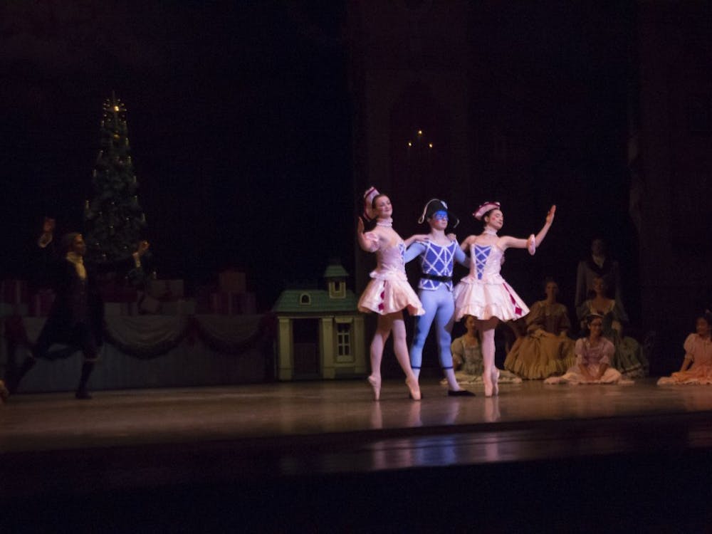 Cecilia Zanone, Reece Conrad and Jadyn Dahlberg dance as lifelike dolls in "The Nutcracker." The ballet will run at 7:30 p.m. on Nov. 30, Dec. 1 and 2, and at 2 p.m. Dec. 2 and 3 at the Musical Arts Center.