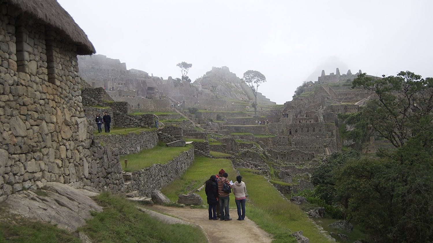 Visitors are allowed to walk around inside of Machu Picchu, where people can view the Sun Temple, agriculture fields, and other important aspects of Incan life while they lived in Machu Picchu.