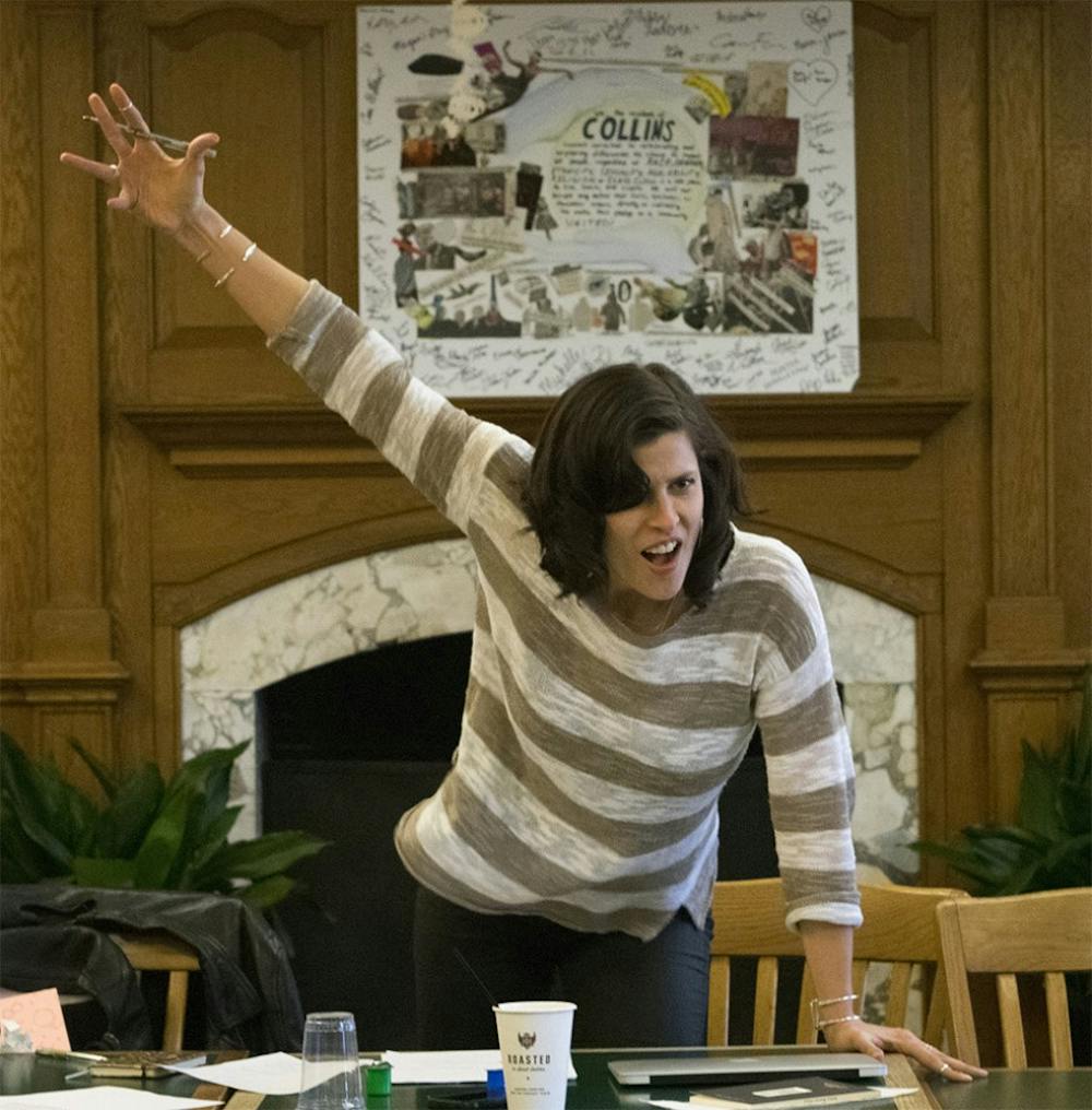 Margret Wander, known by her stage name of Dessa, teaches writing workshops for poetry Friday afternoon at Collins Coffeehouse.
