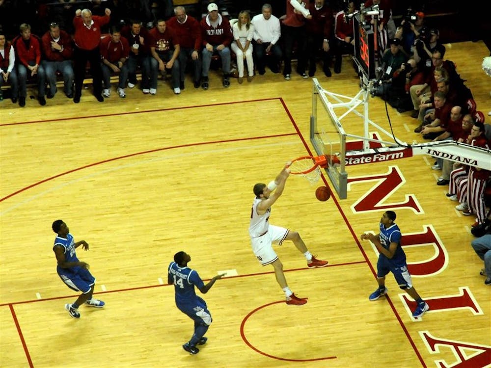 Indiana freshman Cody Zeller dunks on No. 1 Kentucky on Dec. 10 at Assembly Hall