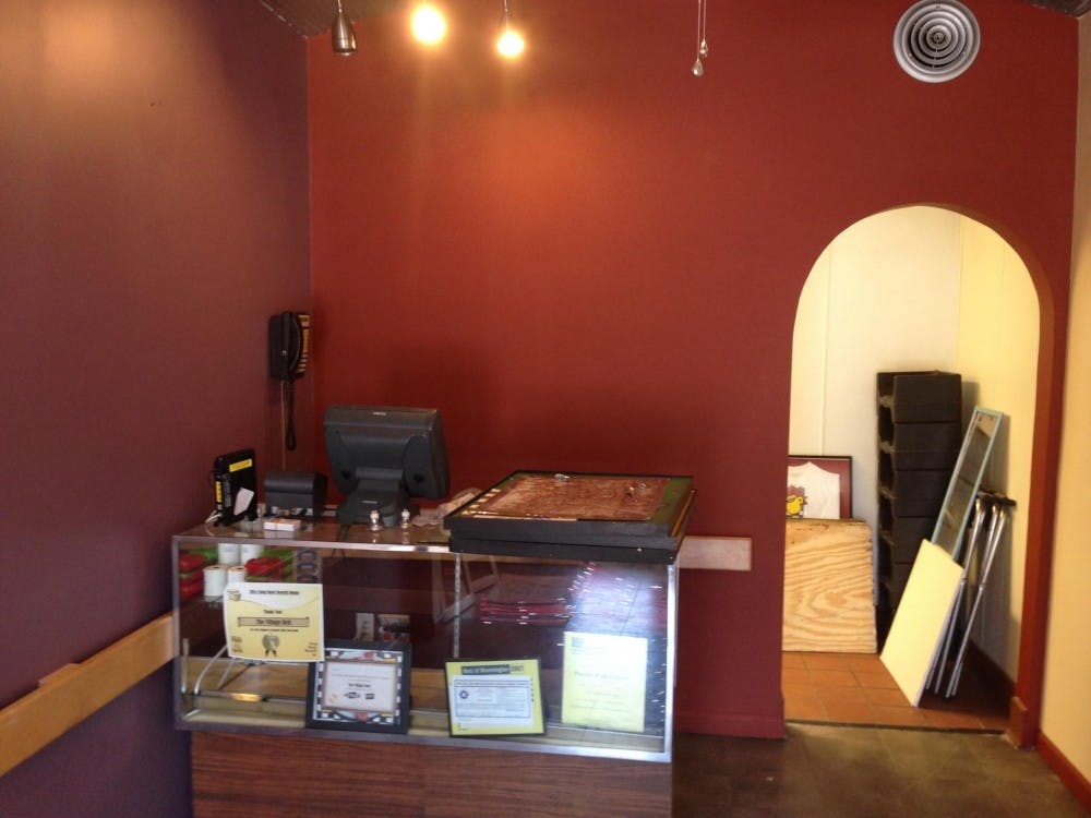 The interior of the Village Deli as it undergoes reconstruction. 