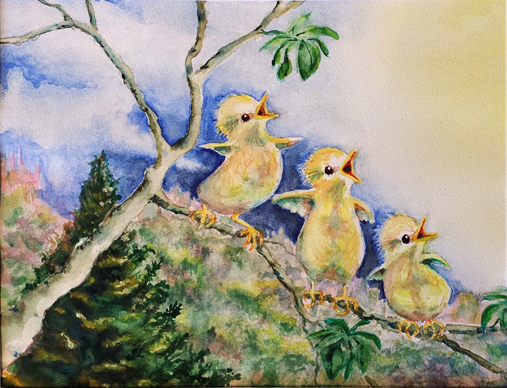 Carol Rhodes watercolor painting "Good Morning Sunshine" is a part of the Bloomington Watercolor Society's membership show, which is exhibiting at the Venue from Nov. 7 to Dec. 3. They are having a demonstration Tuesday to show the techniques and challenges of watercolor painting.