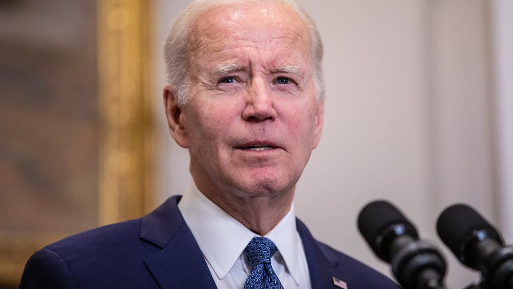 President Joe Biden delivers remarks, May 28, 2023, in the Roosevelt Room about a deal struck with House Speaker Kevin McCarthy to raise the national debt limit. Support for Biden&#x27;s reelection has been decreasing with his recent decision-making.