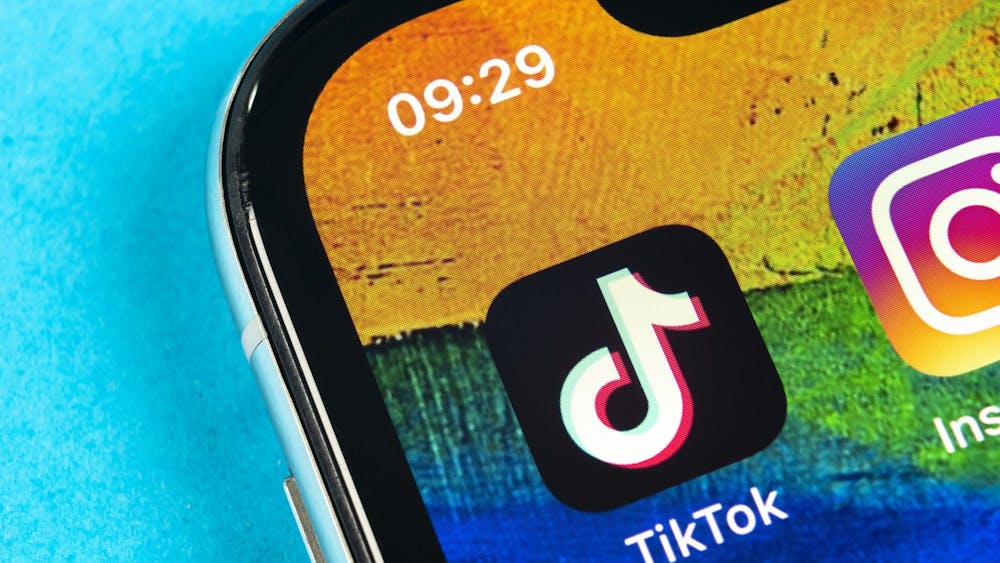 The TikTok app logo is pictured on a phone screen. Purdue University has blocked TikTok on the school wifi’s network due to data privacy concerns,