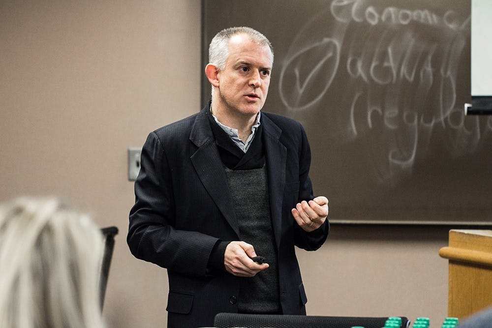 Andrew Revnolds who is an Associate Professor of Political Science at the University of North Carolina, Chapel Hill gives a lecture about "The Arab Spring: Pathways of Repression and Redrom" at Law School 124 on Thursday from 12pm to 1pm.