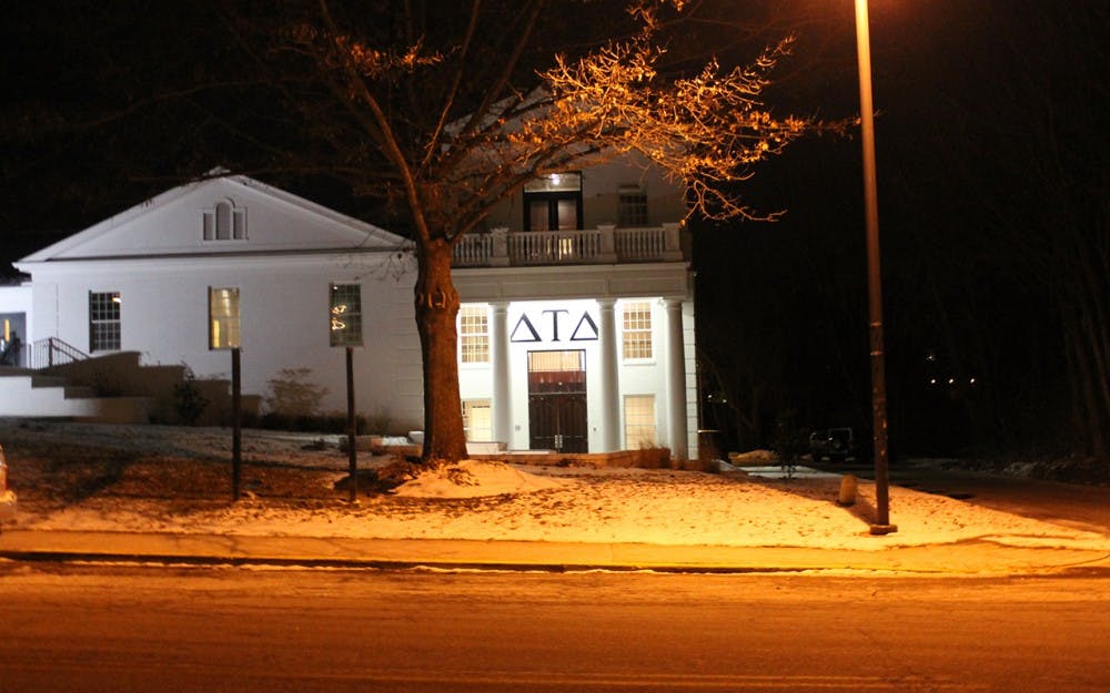 The Delta Tau Delta house located on North Jordan Avenue. The Delts were suspended on Monday after hazing allegations were made to the national office.