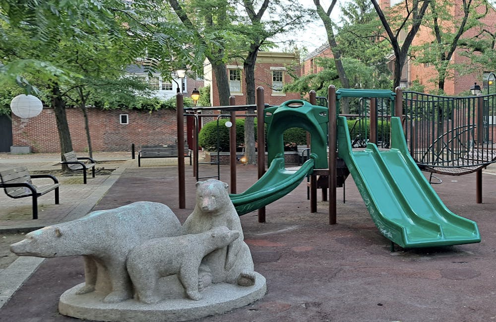 <p>Three Bears Park is photographed June 6, 2023, in Philadelphia, Pennsylvania. The park was one of the places Vesperini visited in Philadelphia after 11 years.</p>