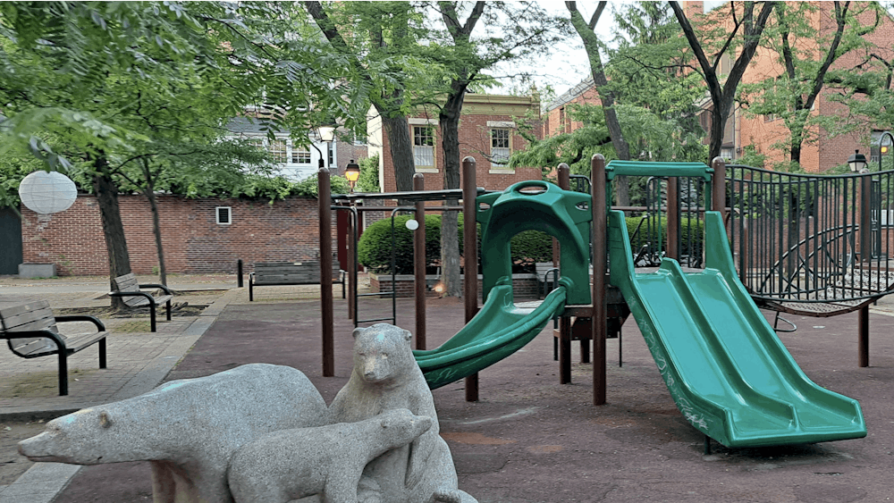Three Bears Park is photographed June 6, 2023, in Philadelphia, Pennsylvania. The park was one of the places Vesperini visited in Philadelphia after 11 years.