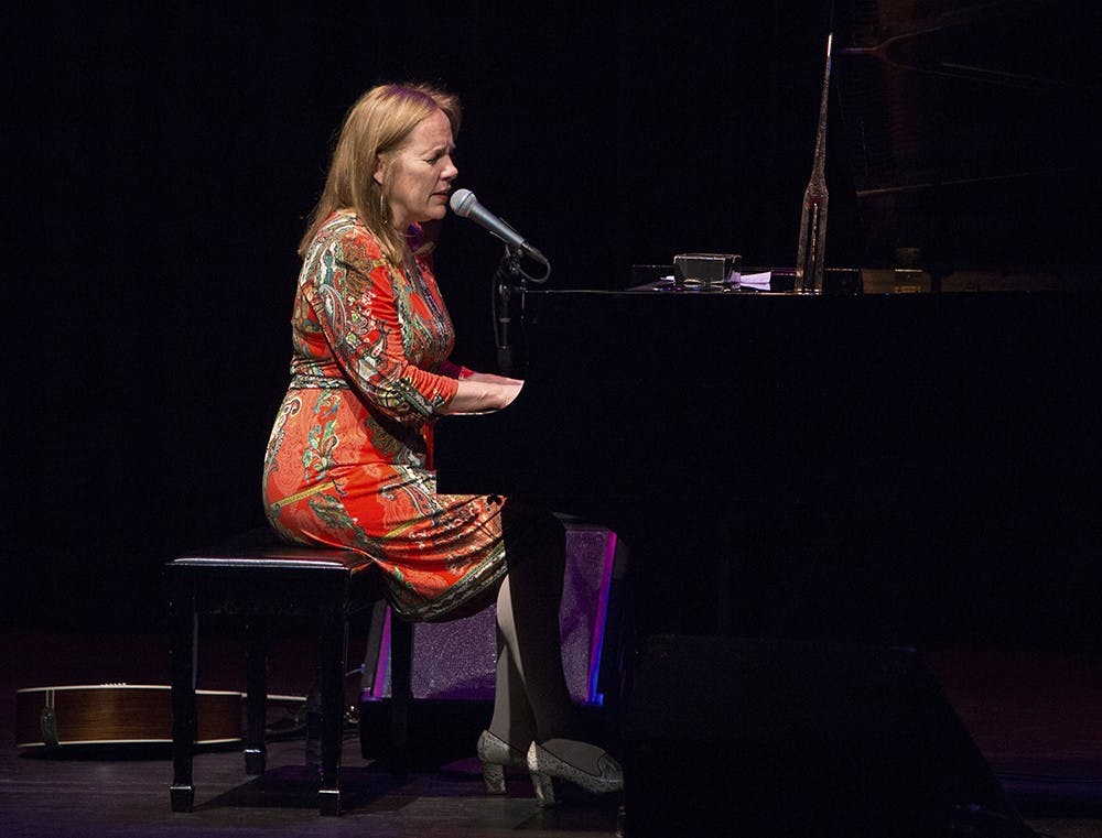 Iris Dement sings country songs at Buskirk-Chumley Theater on Jan. 17, 2015.
