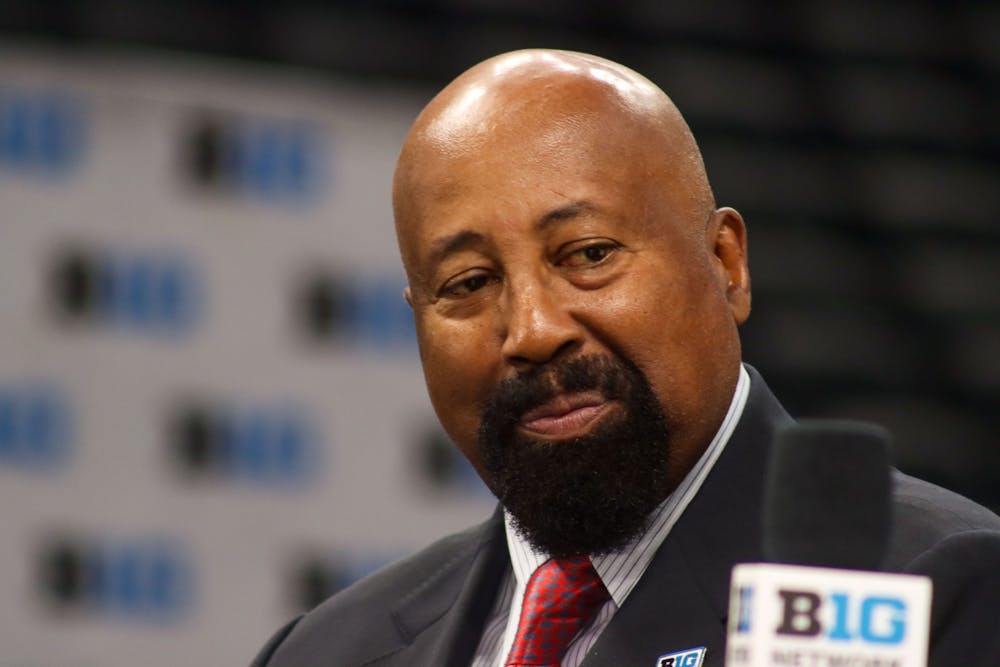 <p>Indiana men&#x27;s basketball head coach Mike Woodson smiles Oct. 8, 2021, at Gainbridge Fieldhouse in Indianapolis. Woodson is beginning his first season in his position as head coach at Indiana.</p>