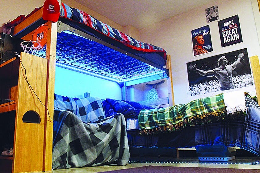 Roommates Garrett Dederichs and&nbsp;Ben Ekdahl won the Residential Programs and Services Cool Room Contest.&nbsp;