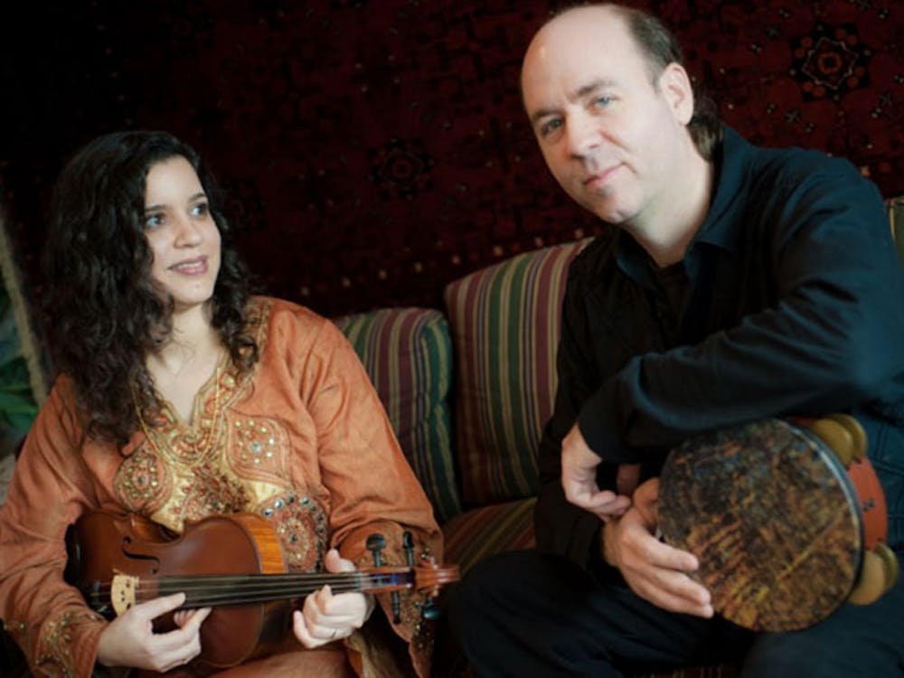 Dena El Saffar and her husband Tim Moore of the band Salaam. The quartet will perform on Thursday as part of The Player's Pub's monthly "World Music Night."