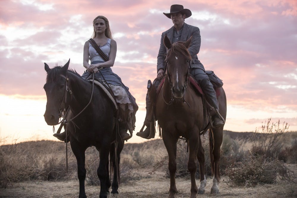 <p>Evan Rachel Wood and James Marsden star in season two of Westworld.</p>