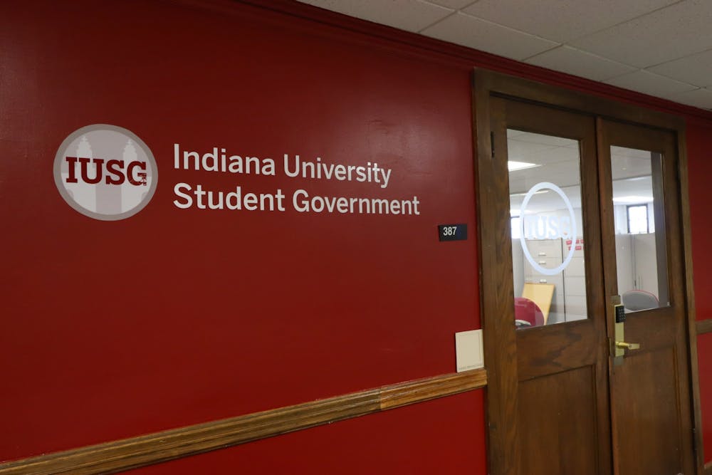 <p>The IU Student Government office is seen in the Student Activities Tower of the Indiana Memorial Union. Unite for IUSG and Thrive for IUSG discussed mask mandates and diversity on campus at a Friday town hall.</p>