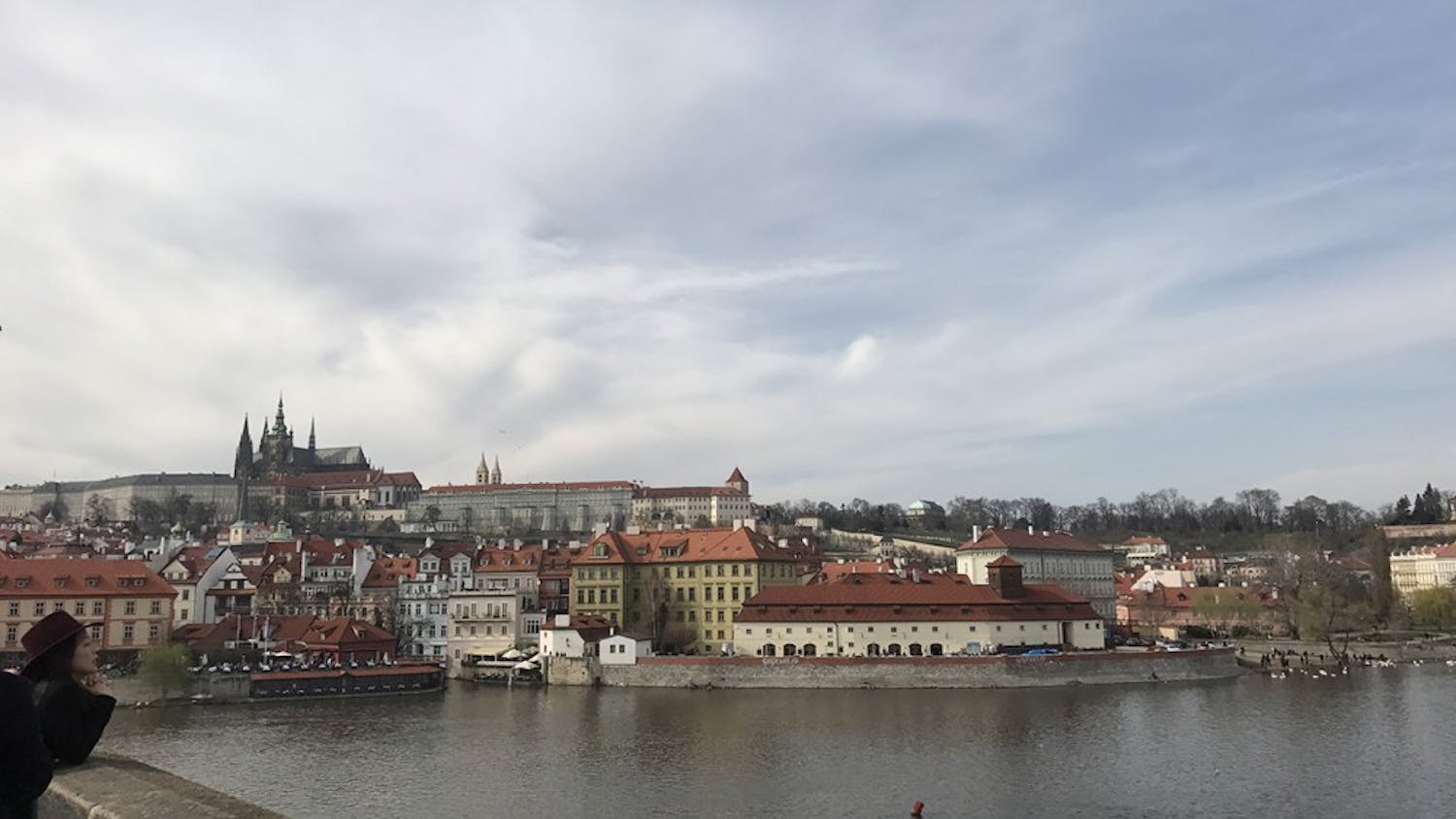 The city of Prague offers opportunities to examine a variety of cultural sites including the Prague Castle, seen from the Charles Bridge.