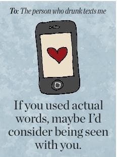 Drunk text valentine
