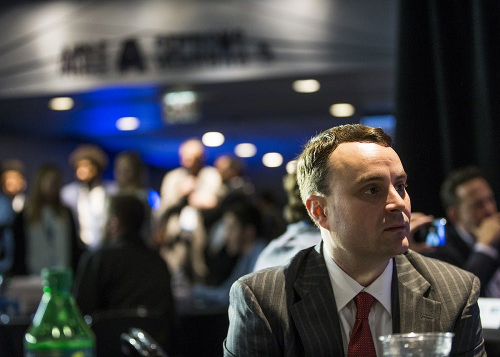 Head Coach Archie Miller talks to the media during Big Ten Media Day at Madison Square Garden on Thursday. This was Miller’s first Big Ten Media Day as Indiana’s head coach.