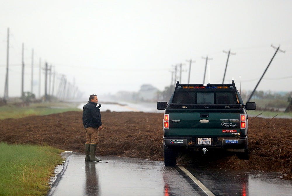 Hurricane Harvey hits Texas