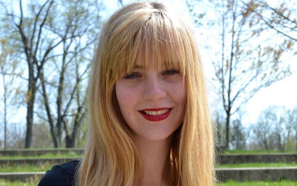 Sophomore Olivia Ranseen has been working on making IU's theaters more sustainable, combining a sense of environmental awareness with a love of stage. 