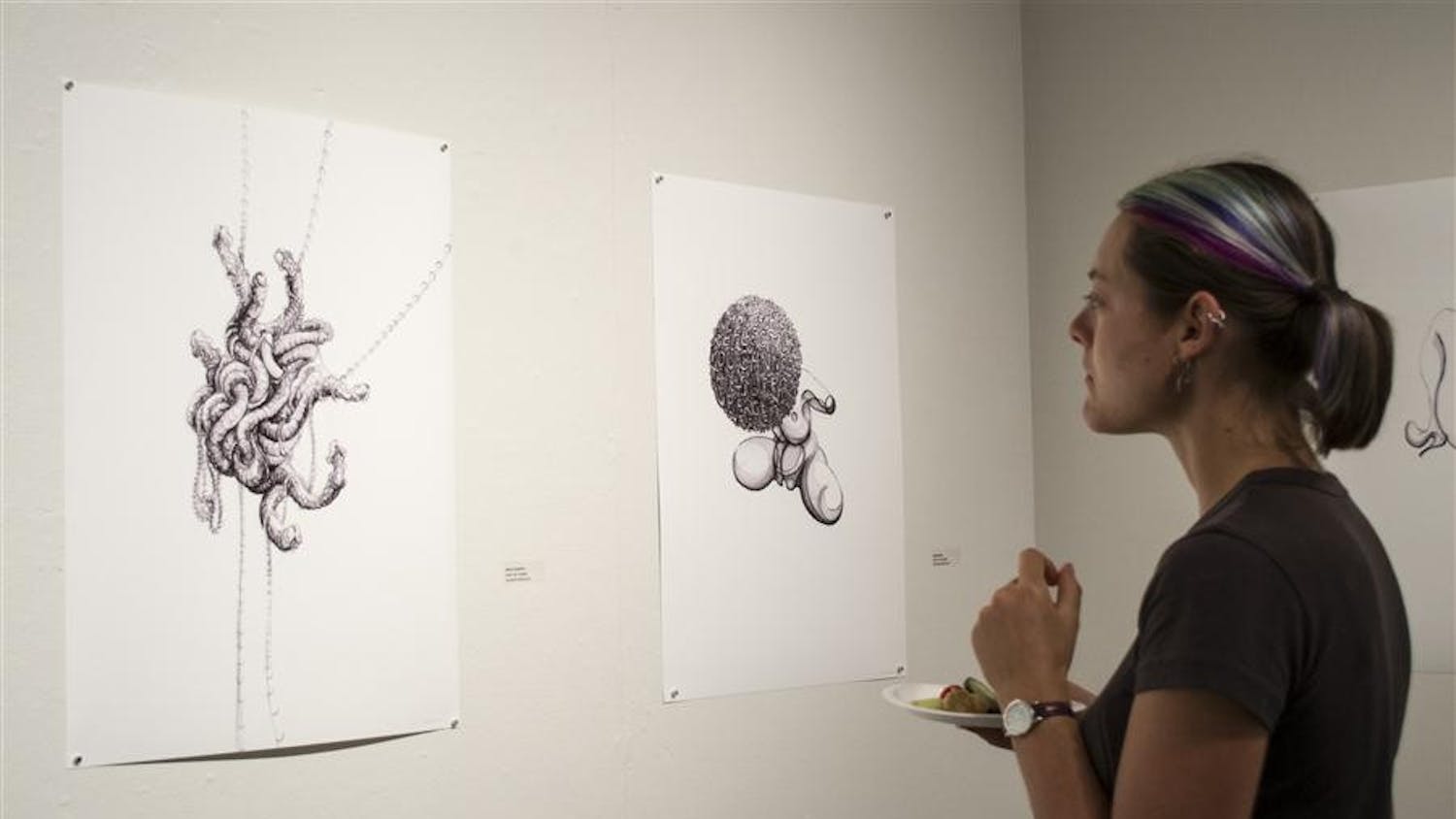 Grunwald Art exhibits - ghana posters / dutch sketches