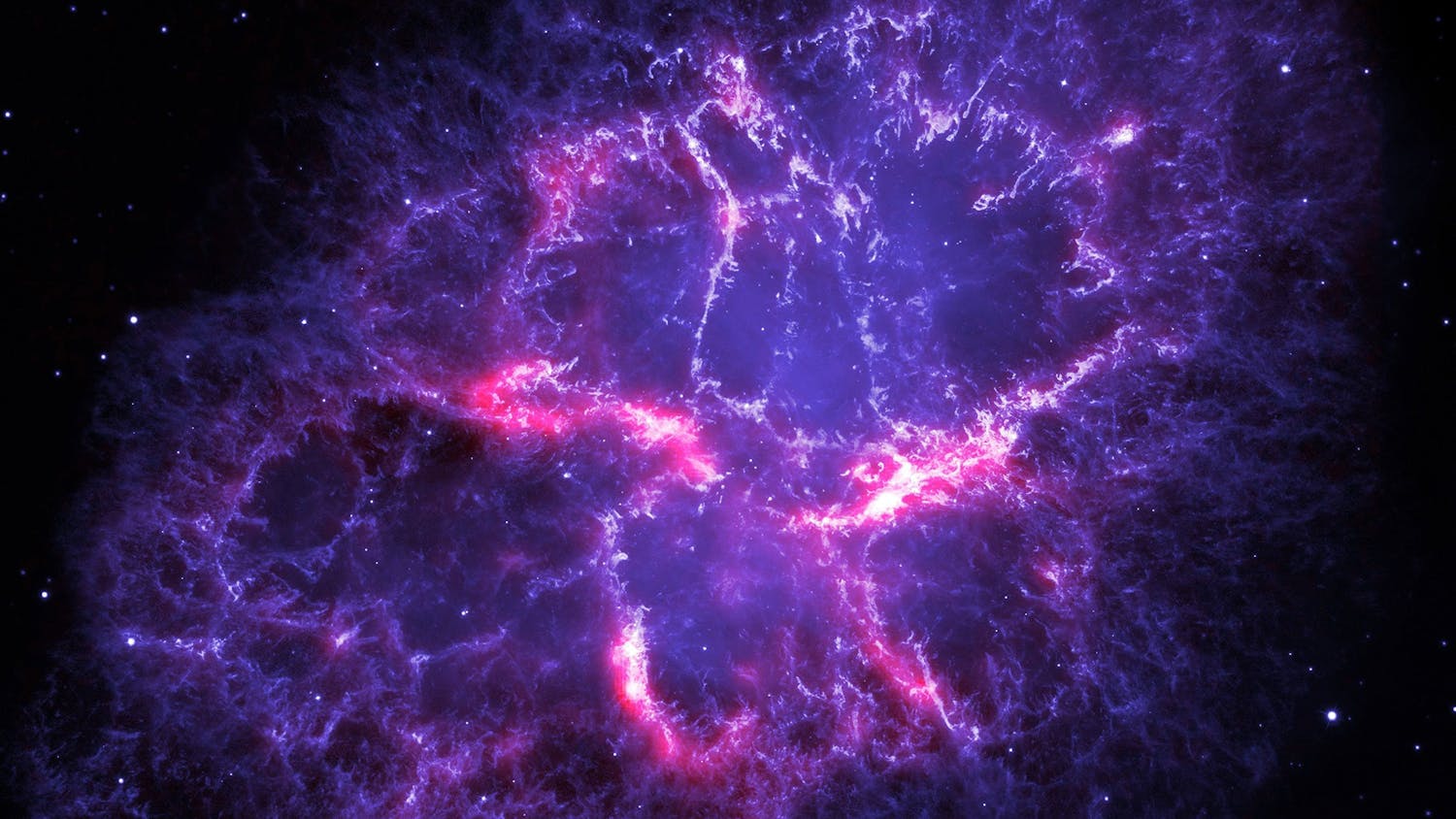 This image from the Hubble Space Telescope, released in Sept. 2009, is one among the largest the telescope has ever produced. It gives the most detailed view so far of the entire Crab Nebula.