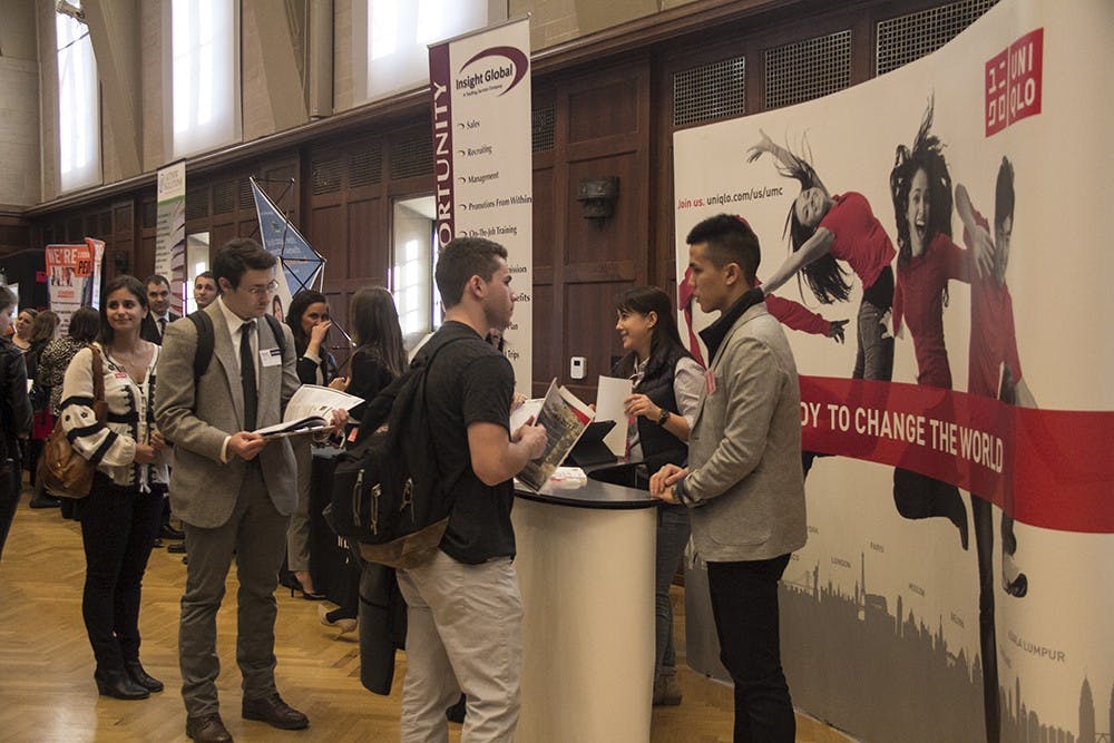 Students went to The Winter Career and Internship Fair at IMU Alumni Hall on Tuesday 4-7pm.