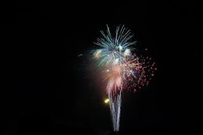 Fireworks are set off from the Trades District July 3, 2018, in downtown Bloomington. The city will be having its annual Fourth of July parade Thursday.