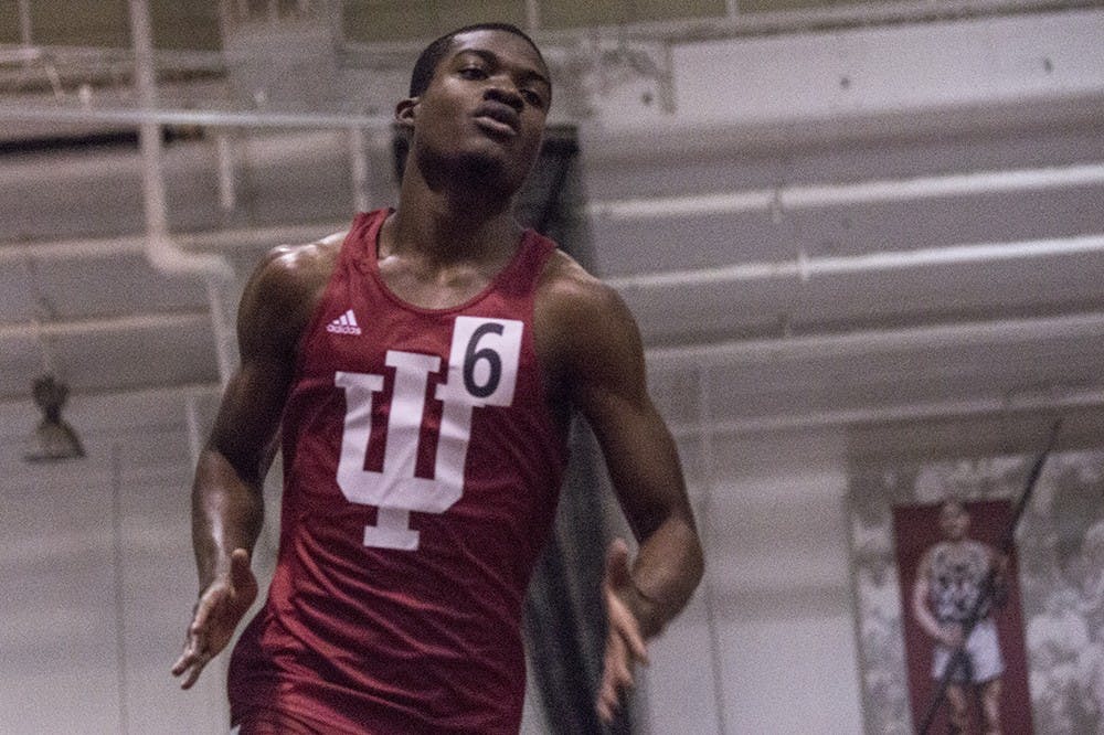 Freshman Markevious Roach finished the 500 meter dash with a time of 1:02.88, breaking the meet record for the Hoosier Open.