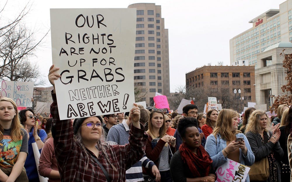 <p>Thousands showed up to the Women's March in Indianapolis on Saturday&nbsp;at the Indiana State House.</p>