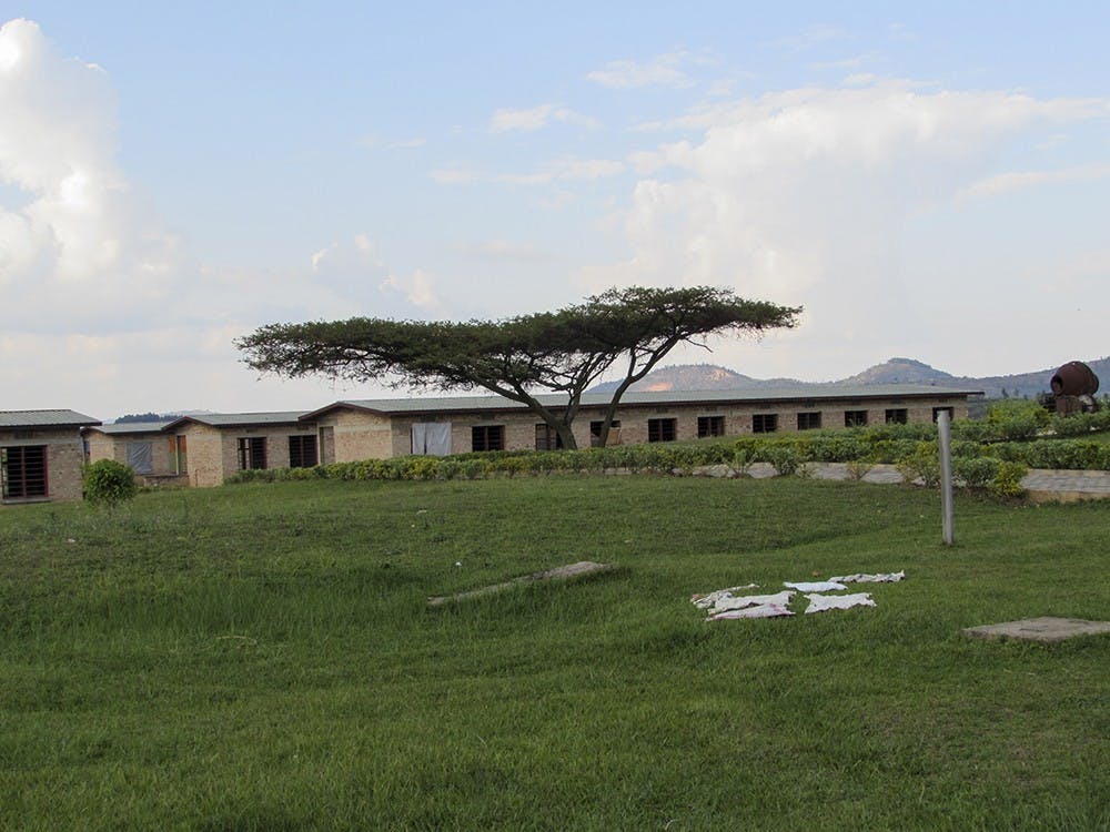 The Murambi Genocide Memorial Centre in the Murambi district in southern Rwanda has small buildings where preserved bodies of genocide victims are controversially displayed, encased in lime after being exhumed from mass graves.