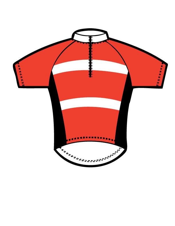 Red Black White Jersey