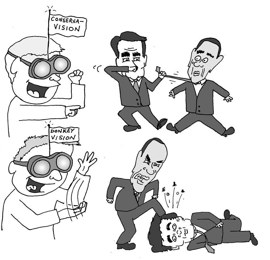 Conserva-vision vs. donkey-vision