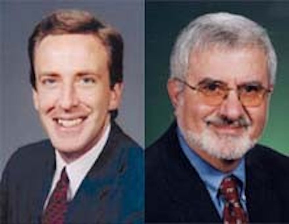 Mayoral candidates Mark Kruzan (left) and David Sabbagh (right)