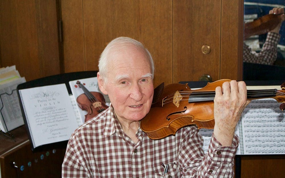 Stanley Ritchie was one of five professors in 2016 promoted to distinguished professor, the highest attainable academic position at IU. After going through a heart valve surgery he is back at IU teaching with no plans to retire any time soon.&nbsp;