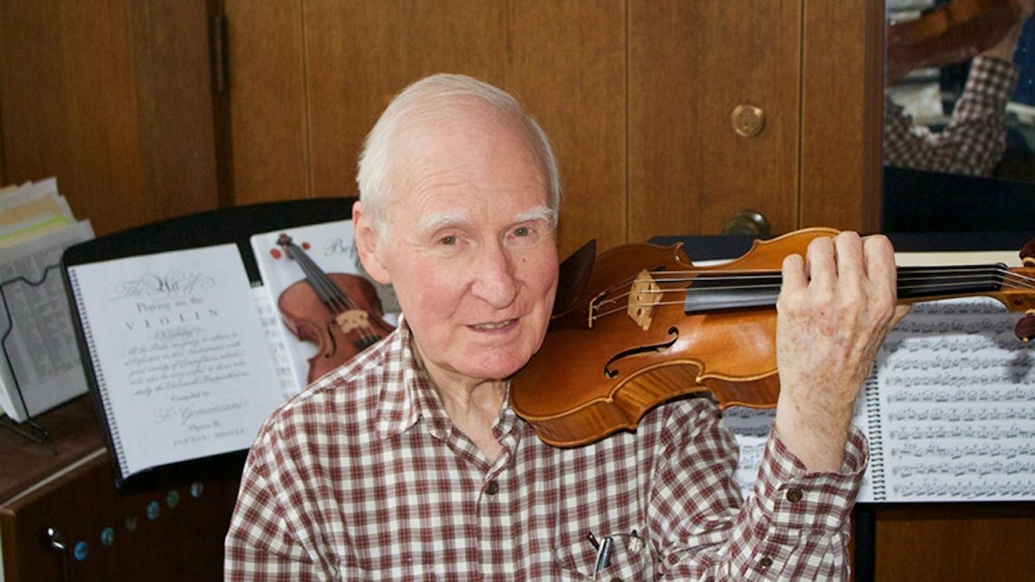 Stanley Ritchie was one of five professors in 2016 promoted to distinguished professor, the highest attainable academic position at IU. After going through a heart valve surgery he is back at IU teaching with no plans to retire any time soon. 