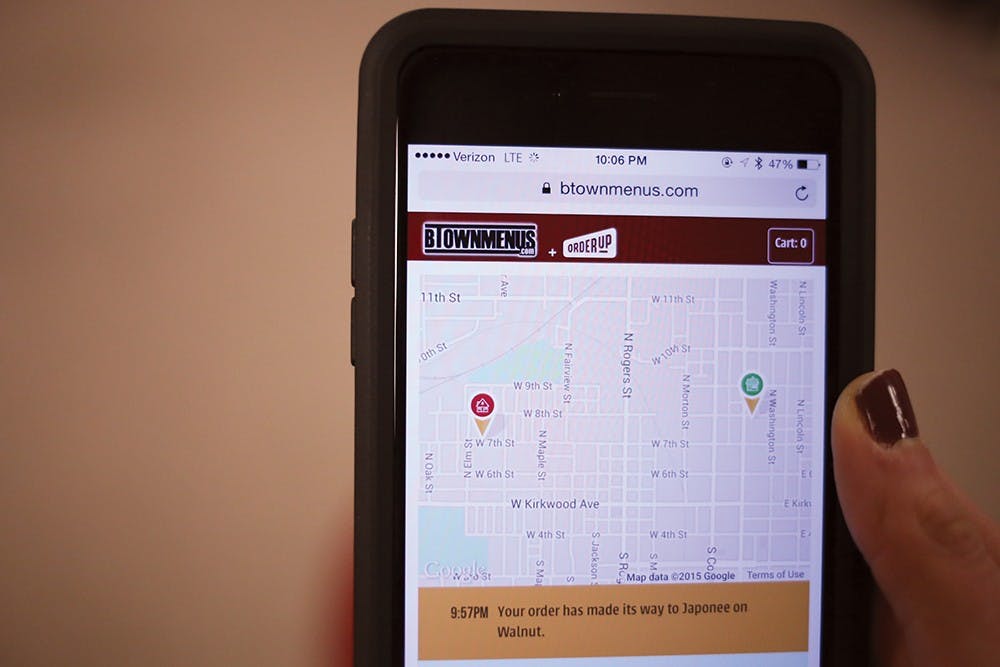 BTown Menus now offers a tracking feature in which customers can track their order from the restaurant to their location.