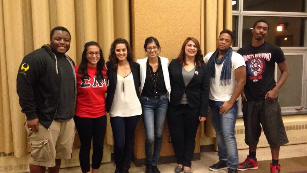 Members of the Sigma Lambda Upsilon participate in a Sexual Assault Prevention Symposium. 