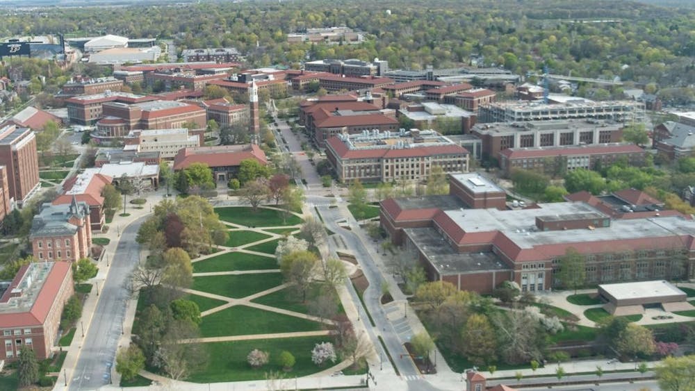 The Purdue campus is pictured. Former Purdue University studentJi Min Sha has been charged with murder in the stabbing death of Varun Manish Chheda. 