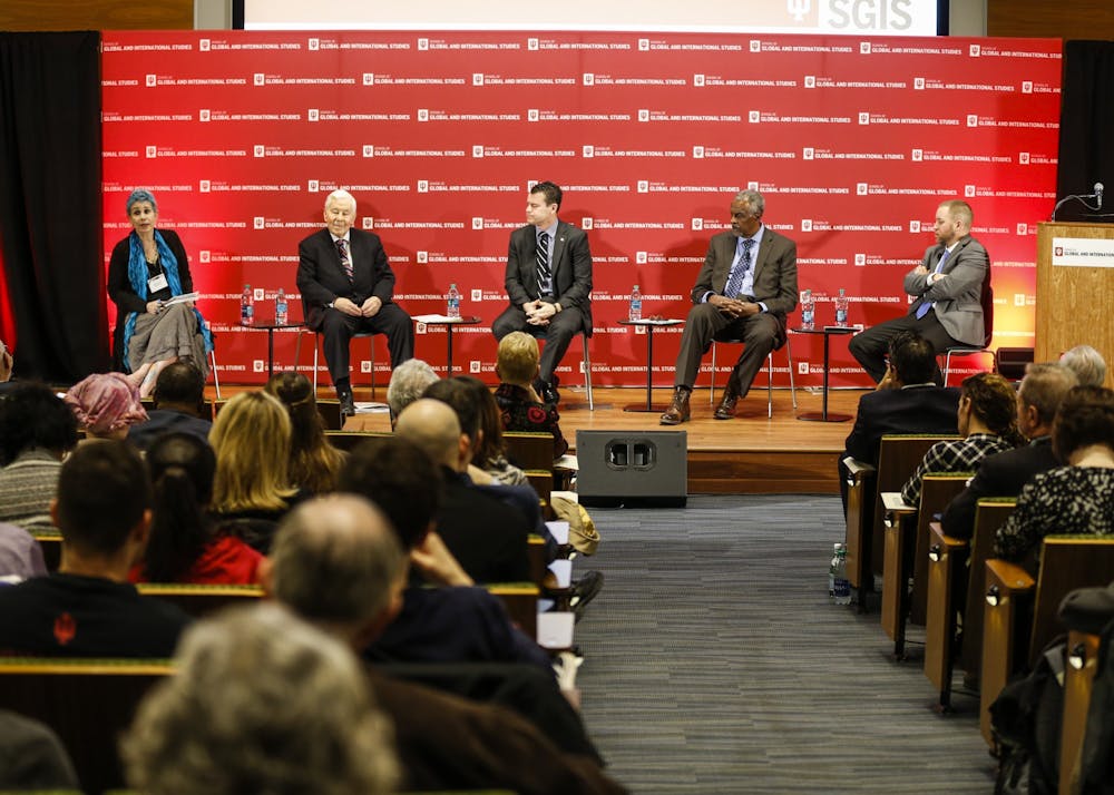 <p>The Global Food Security panel speaks during the America&#x27;s Role in the World conference in March 2018. This year, ARW will feature more than 10 different discussions and lectures from experts involved in American government and commerce.</p>