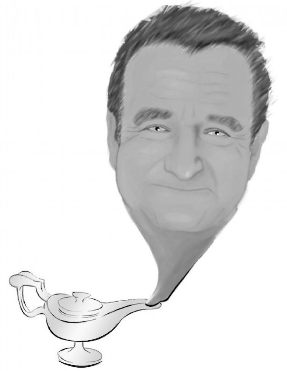 Robin Williams editorial cartoon