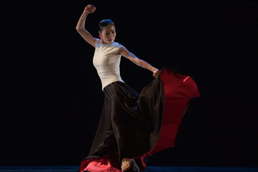 <p>Xin Ying in Martha Graham&#x27;s &quot;Immediate Tragedy&quot; by Brian Pollick is pictured. The Martha Graham Dance Company will perform at the IU Auditorium March 1. </p><p></p><p><br/></p>
