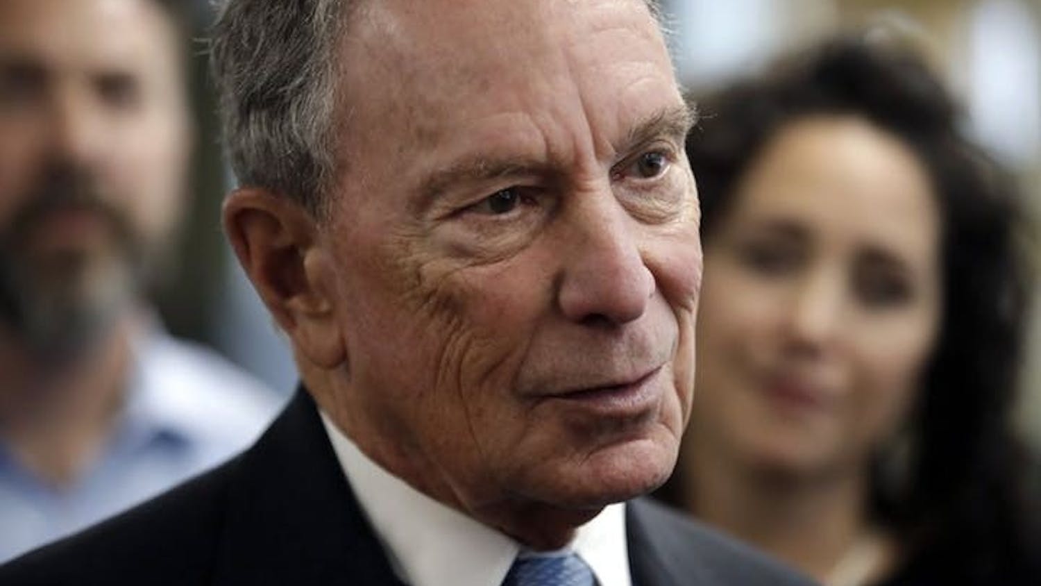 Former mayor of New York City Michael Bloomberg speaks to media July 29 in Nashua, New Hampshire. Bloomberg filed to be on the ballot for Alabama's Democratic presidential primary on Nov. 8.