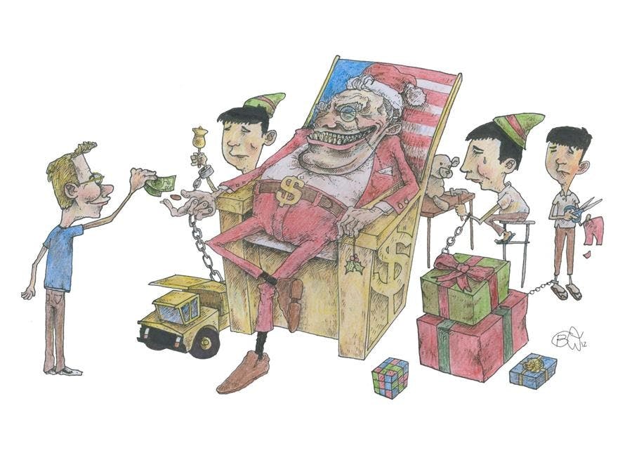Consumerism's deadly cost. 