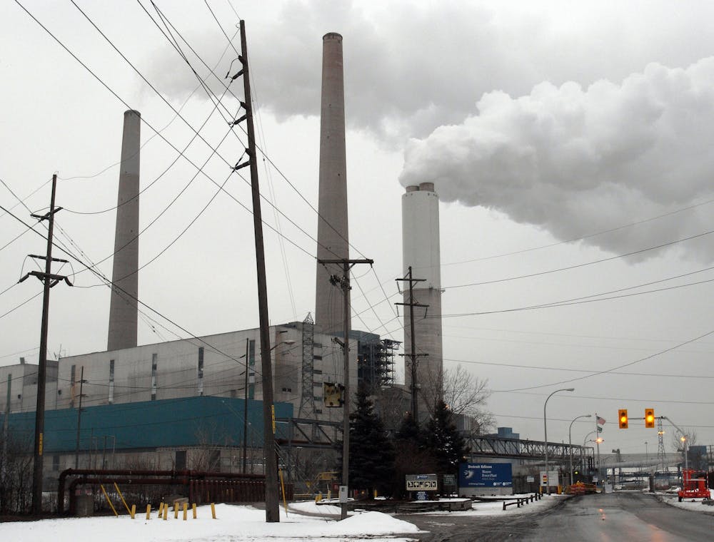 Smoke rises from the Monroe Power Plant in Monroe, Michigan. President Donald Trump may be withdrawing from the Paris climate agreement, but the U.S. is still going to be a force at the negotiating table as international leaders gather in Madrid next week to map out rules for carbon trading as a way to limit greenhouse gas emissions.